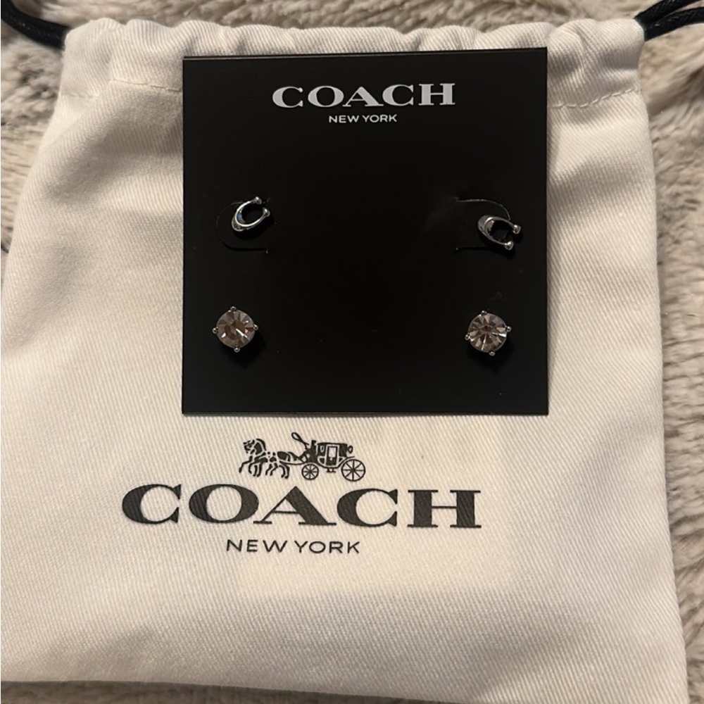Coach 2 sets of earrings.
